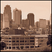 Kansas City Skyline-Sepia