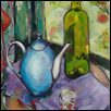 Still Life with Olive Oil Bottle