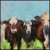 THE BOYS FROM CHASE COUNTY -- Artist: Elaine (Laney) Haake Size: 24" x 12" Medium: Oil