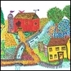 BARN AND FARMHOUSE -- Artist: John Junge Size: 6" x 4" Medium: Pen/Ink