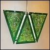 Marbled Triangle Trio - Greens