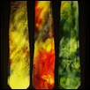 Wearable art:  hand-dyed silk ties
